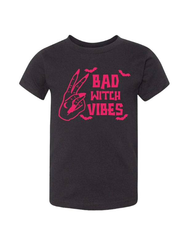 Bad witch vibes kid tee