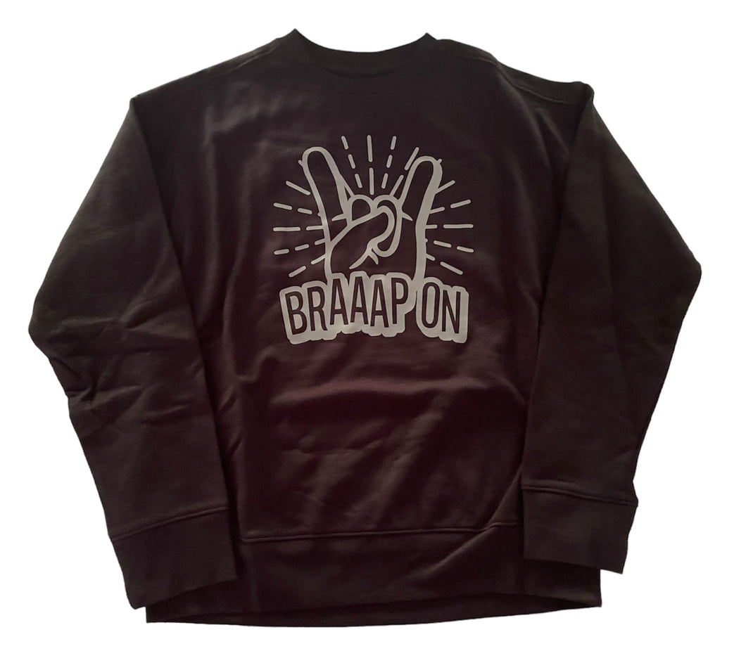 youth 10/12 Braaap on sweatshirt