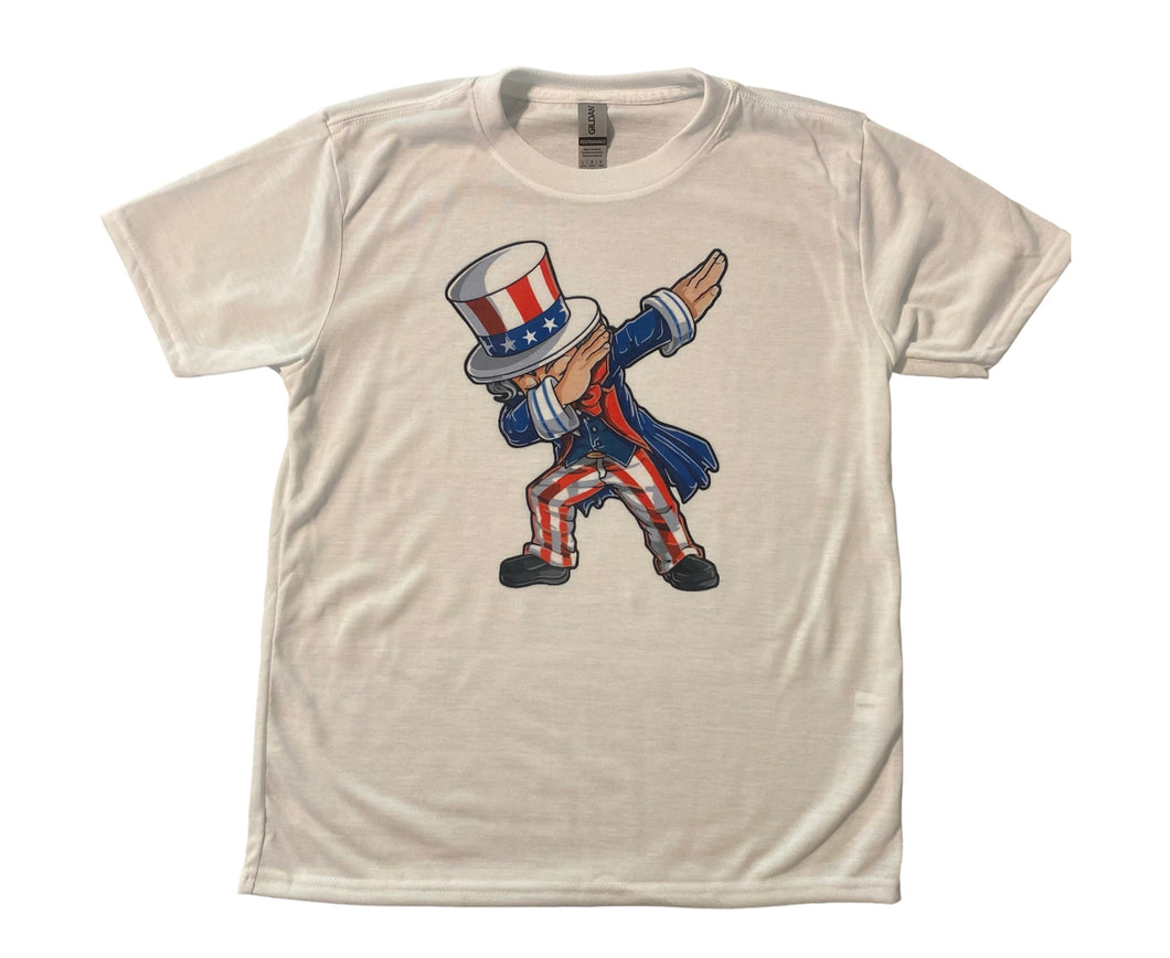 Dabbing patriotic tee