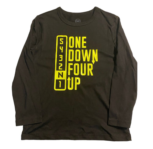 Youth size 8 One down four up long sleeve