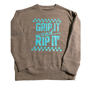 Youth size 8 grip it and rip it sweatshirt