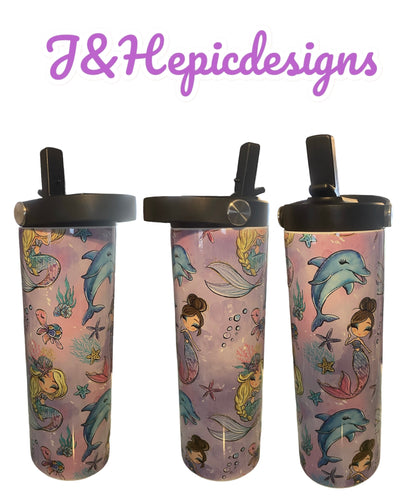 Mermaid 20oz skinny tumbler