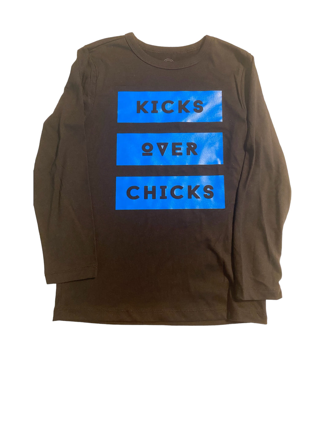 Youth size 8 kicks over chicks long sleeve