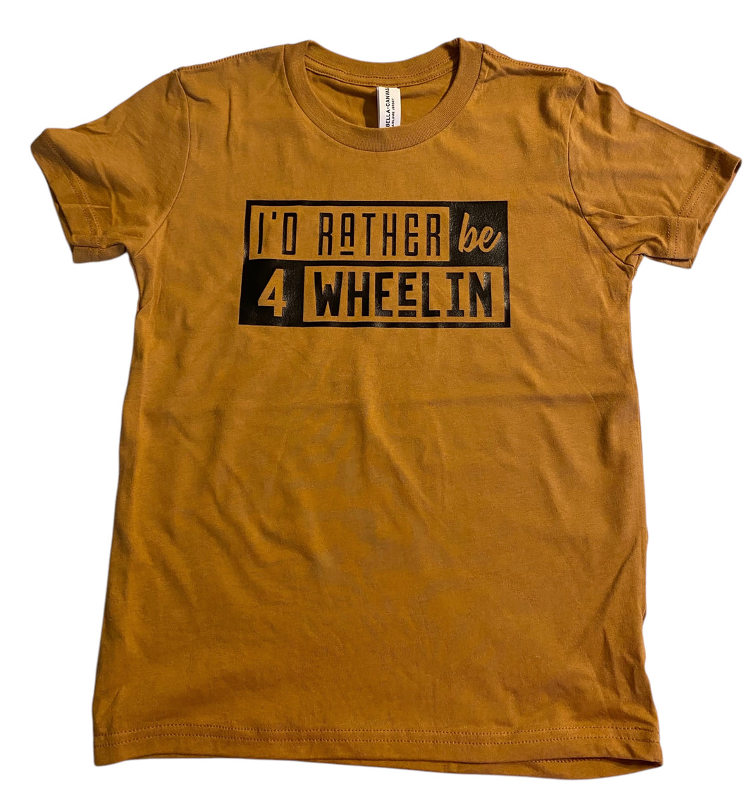 Youth small (6/8) I’d rather be 4 wheelin