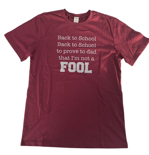 Youth xl Back to school short sleeve