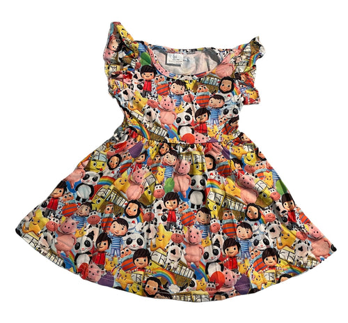 2t baby bus Flutter Sleeve Twirl Dress