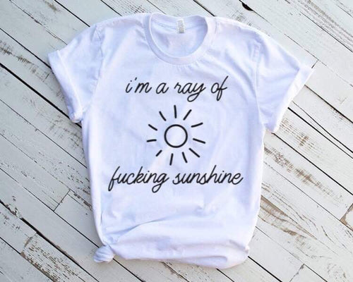 I’m a ray of sunshine adult tee