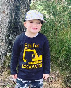 E is for excavator