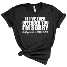 Load image into Gallery viewer, If i’ve ever offended you i’m sorry adult tee