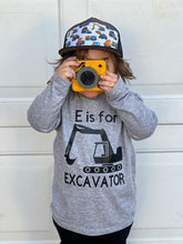 Load image into Gallery viewer, E is for excavator