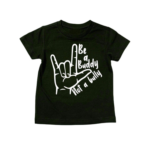 Be a buddy not a bully kids tee