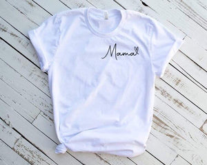 Mama heart adult tee