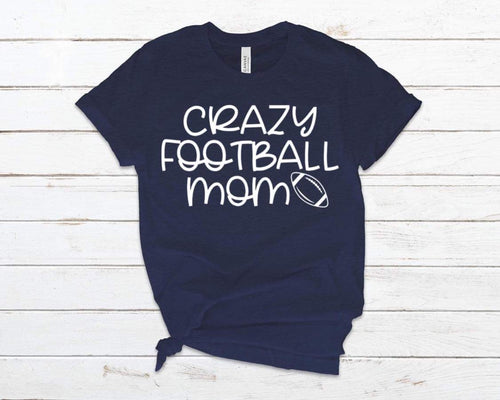 Crazy football mom adult tee